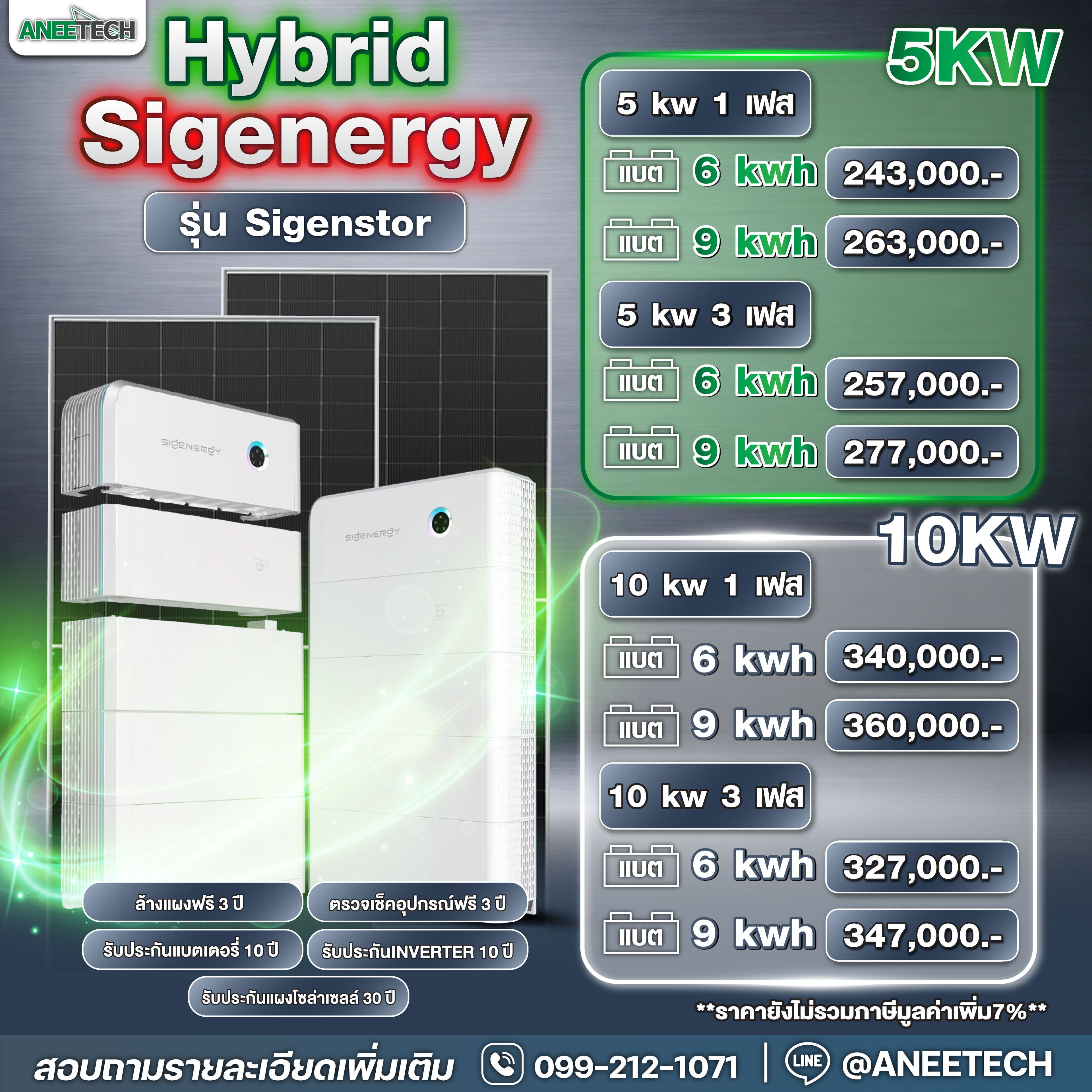 Hybrid Sigenergy Sigenstor 5kW 1 Phase (Batt 5kW) - 2